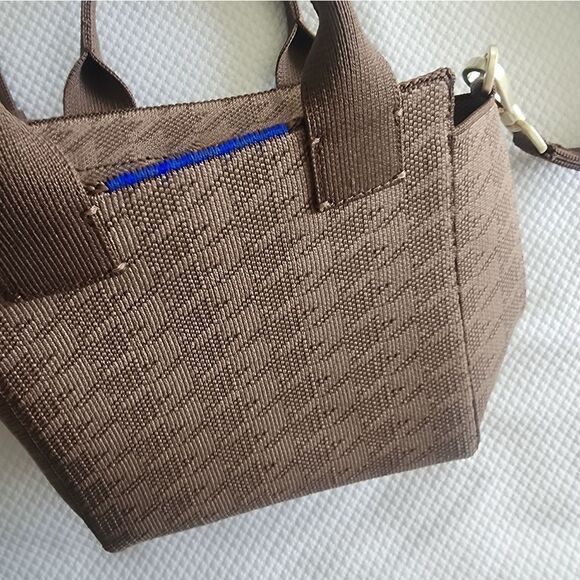 Rothy's Brown Crossbody mini Bag with Structured Shape and Adjustable Strap NWOT - Picture 6 of 7